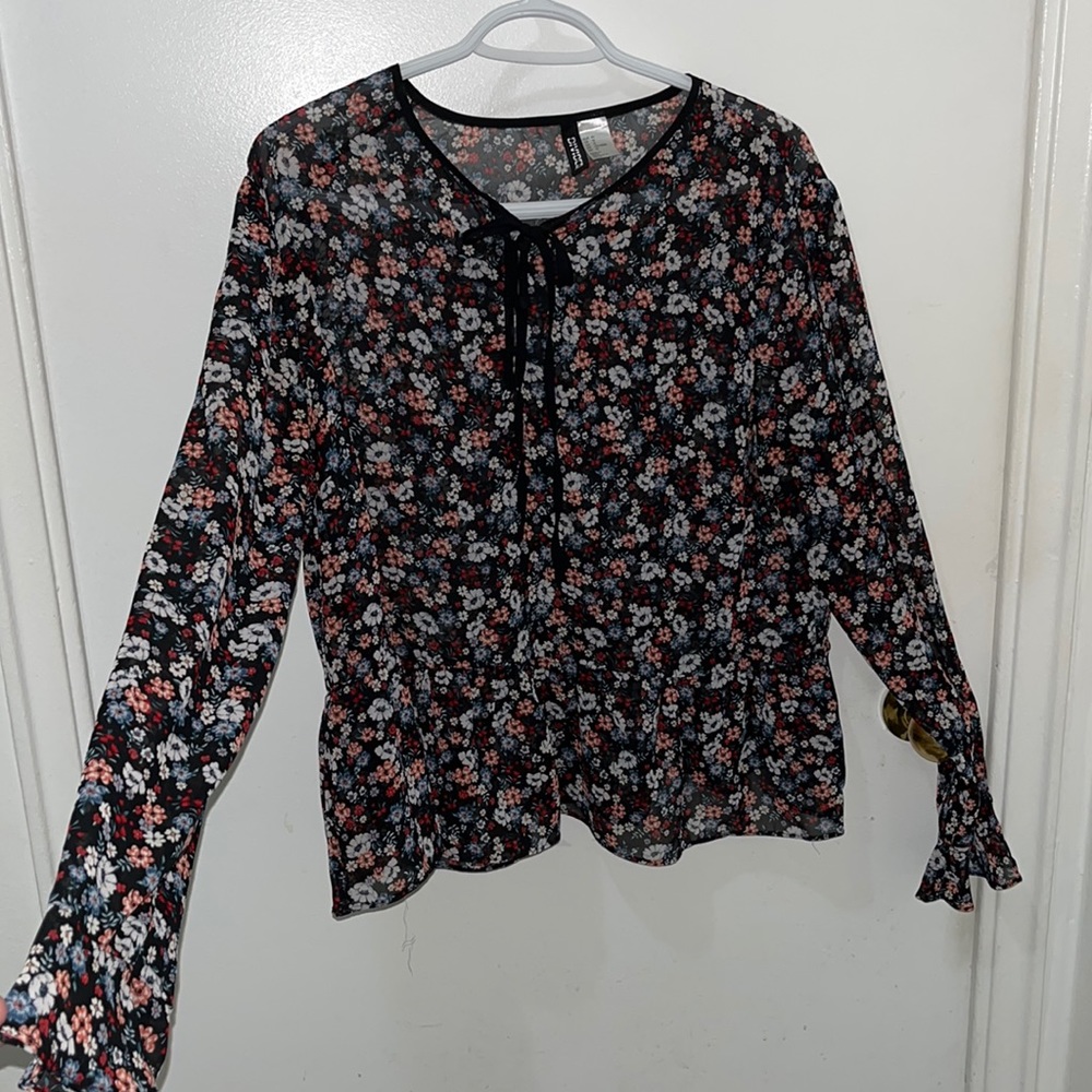 Peplum Floral Blouse
